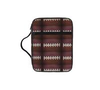 ybhgvc American Football Laces Print Bible Storage Bag Scripture Holder Travel Devotional Home Use Religious Organizer