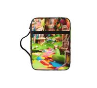 ybhgvc Candy Land Print Bible Storage Bag Scripture Holder Travel Devotional Home Use Religious Organizer