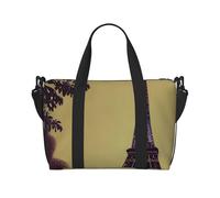 ybhgvc Eiffel Tower Paris Print Unisex Hand Travel Bag Lightweight Water-Resistant Weekend Vacation Shoulder Tote