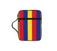 ybhgvc Flag of Romania Print Bible Storage Bag Scripture Holder Travel Devotional Home Use Religious Organizer