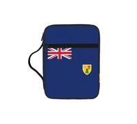 ybhgvc Flag of The Turks and Caicos Islands Print Bible Storage Bag Scripture Holder Travel Devotional Home Use Religious Organizer