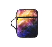 ybhgvc Galaxy in The Universe Print Bible Storage Bag Scripture Holder Travel Devotional Home Use Religious Organizer