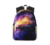 ybhgvc Galaxy In The Universe Print Unisex Lightweight Water-Resistant Casual Backpack Daily Commute Weekend Trips