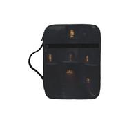 ybhgvc Halloween Goth Print Bible Storage Bag Scripture Holder Travel Devotional Home Use Religious Organizer