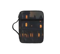ybhgvc Halloween Horror Print Bible Storage Bag Scripture Holder Travel Devotional Home Use Religious Organizer