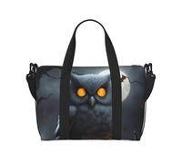 ybhgvc Halloween Owl Ghost Pumpkin Print Unisex Hand Travel Bag Lightweight Water-Resistant Weekend Vacation Shoulder Tote