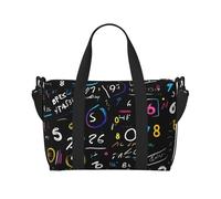 ybhgvc Math Formula Print Unisex Hand Travel Bag Lightweight Water-Resistant Weekend Vacation Shoulder Tote
