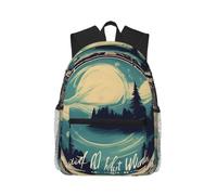 ybhgvc Not All Who Wander Are Lost 1 Print Unisex Lightweight Water-Resistant Casual Backpack Daily Commute Weekend Trips