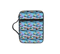 ybhgvc Origami Multicolor Papercraft Cranes Print Bible Storage Bag Scripture Holder Travel Devotional Home Use Religious Organizer