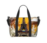 ybhgvc Paris Eiffel Tower Print Unisex Hand Travel Bag Lightweight Water-Resistant Weekend Vacation Shoulder Tote