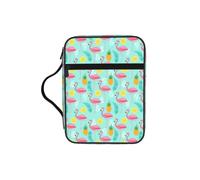 ybhgvc Pink Flamingo Print Bible Storage Bag Scripture Holder Travel Devotional Home Use Religious Organizer