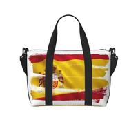 ybhgvc Spanish Flag Print Unisex Hand Travel Bag Lightweight Water-Resistant Weekend Vacation Shoulder Tote