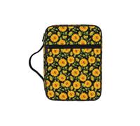 ybhgvc Sunflower Pattern Print Bible Storage Bag Scripture Holder Travel Devotional Home Use Religious Organizer