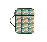 ybhgvc Surf Beach Starfish Print Bible Storage Bag Scripture Holder Travel Devotional Home Use Religious Organizer