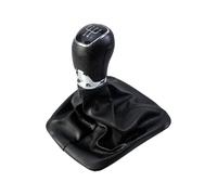 YBHPQRE Compatible with Skoda for Octavia 2 A5 A6 2004-2012 5/6 for Speed Car Stick Gear Shift Knob with PU Gaiter Boot Cover Lever Change Knob car Shift Lever(5 Speed)