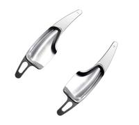 YBHPQRE Paddle Shifter Compatible with Chevrolet for Camaro 2016-2020 for Corvette C7 2015 2016 2017 2018 2019 Steering Wheel Paddle Shifters Extension Trim(Silver)