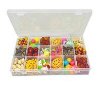 YBhuoo Travel Snack Trays - Snack box with 36 Removable Compartments, Snackle Box for Chocolates, Potato Chips, Nuts, Cookies, Candies, Fruits, Etc