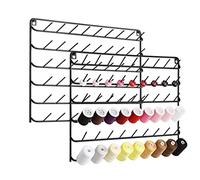 YBING Thread Holder Wall 2 Pack 54 Spools Thread Rack Wall Mount Embroidery Spool Thread Organizer Metal Sewing Thread Organizer with Hanging Tools for Quilting