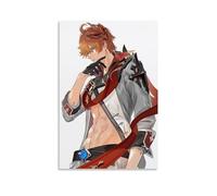 YBJDLO Anime Game Genshin Impact Tartaglia Room Living Room Decor Modern Aesthetic Wall Art Gift For Friend Bed Unframe-style 16x24inch(40x60cm)