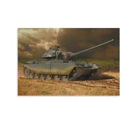 YBJDLO WWII Art Poster British Army Tank Centurion Mk.5 Room Living Room Decor Modern Aesthetic Wall Art Gift For Friend Bed Unframe-style 08x12inch(20x30cm)