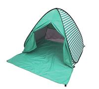 YBK Tech Automatic Pop Up Beach Tent UV Protection Instant Portable Quick Cabana Sun Shelter for 2-3 Persons- Stripe Design (Green)