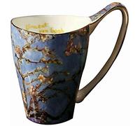 YBKTEX Bone China Teacup, 16oz- Van Gogh's Paintings (Apricot Flower)
