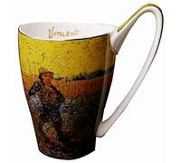 YBKTEX Bone China Teacup, 16oz- Van Gogh's Paintings (The Sower)