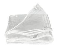 YBLANDRV Clear Tarpaulin Heavy Duty 13.7 Mil Waterproof 0.5mx1.5m, Clear Tarps with Eyelets, Multi-Purpose Medium Duty Poly, All Weather Tarp Greenhouse Plastic Tarp Cover (0.5mx1.5m)