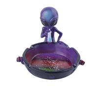 Yblenic Ash Tray Cool Ashtrays for Cigarettes, Alien Fantasy Ashtray Decor for Home Office, Ornament Gift (Purple, ALIEN)
