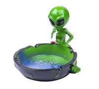 Yblenic Ash Tray Cool Ashtrays for Cigarettes, Alien Fantasy Ashtray Decor for Home Office, Ornament Gift