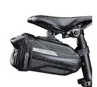 YBLNTEK Road Bike Saddle Bag Under Seat Bag, 3D Hard Shell Bicycle Trunk Storage Pouch Expandable Capacity 1.6-2.0L, Cycling Bike Wedge Pack for Mountain Gravel City Bikes, Quick Release, Waterproof