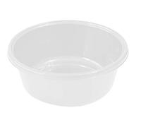 YBM Home Round Plastic Wash Basin (Pearl White, 9.75")
