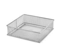 Ybm Home Silver Mesh Drawer Cabinet and or Shelf Organizer Bins, School Supply Holder Office Desktop Organizer Basket #1595 (6x6)