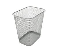 Ybmhome Steel Mesh Rectangular Open Top Waste Basket Bin Trash Can for Office Home 8x12x12 Inches 1042s (1, Silver)