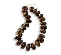 YBMYCM Chunky Beaded Necklace for Women Multicolor Large Round Acrylic Necklace Minimalistic Statement Choker Jewelry Accessories for Vacation Holiday, Resin, No Gemstone