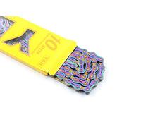 YBN SLA-H10-TIC (Rainbow Plating) 10 Speed Bike Chain Suitable for Various Systems (Rainbow)
