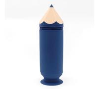 YBNKKUXKN Back to School Pencil Case Suction Cup Silicone Pencil Pouch Large Capacity 3D Pencil Case for Teenage Boys and Girls(Donker Blauw)