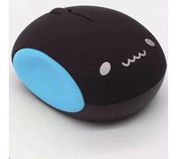 YBNKKUXKN Cute Wireless Mouse with 2.4GHz USB Receiver Dual Mode Computer Mouse Silent Clicks for Laptops PC With Mouse Pad(Blu,Smile)