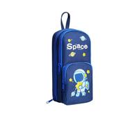 YBNKKUXKN Pen Pouch Pencil Cute Pencil Case Large Zippered Pen Pouch with Aesthetic Design School Supplies Travel Stationery Box Back to Campus Gifts Stationery Supplies(Blu)