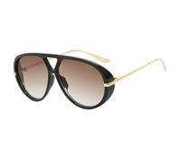 YBNKKUXKN sun glasses Retro Round Sunglasses Large-frame Thick-rimmed Frog Mirror UV Protection Suitable for Street Photography and Fashion Shows fashion accessories(Black+Double Tea)
