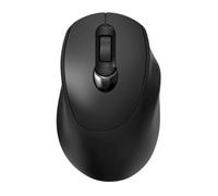 YBNKKUXKN Wireless Mouse with 2.4G USB Single or Dual Mode Receiver 1600 DPI Portable Computer Mouse for Laptops PC Rechargeable(Nero,Dual Mode)