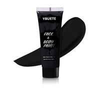 YBUETE Black Face Body Paint, Professional Paint for Halloween Cosplay Costume Party, Full-coverage Multi-Color Cream Makeup Blendable Body Painting for Adults Halloween Cosplay SFX Makeup Paint