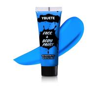 YBUETE Blue Face Body Paint, Professional Paint for Halloween Cosplay Costume Party, Full-coverage Multi-Color Cream Makeup Blendable Body Painting for Adults Halloween Cosplay SFX Makeup Paint