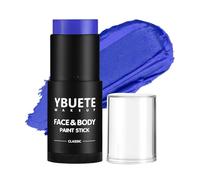 YBUETE Blue Face Body Painting Stick, Professional Full-coverage Cream Blue Face Paint for Halloween SFX Avatar Corpse Bride Cosplay Makeup, Washable Eye Body Stick for Adult Carnival & Costume Party