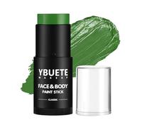 YBUETE Green Oil Based Face Body Paint Stick, Non-toxic Full coverage Face Painting for Halloween Cosplay Makeup Hulk Witch Monster Joker, Waterproof Cream Green Body Paint for Adults Costumes Party