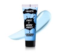YBUETE Light Blue Face Body Paint, Professional Paint for Halloween Cosplay Costume Party, Full-coverage Multi-Color Cream Makeup Blendable Body Painting for Adults Halloween Cosplay SFX Makeup Paint