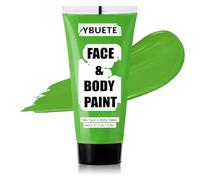 YBUETE Light Green Water Based Face Body Paint for Cosplay Halloween | 2.37 OZ Large Tube Full Coverage Paint, for St. Patrick’s Day, for Cosplay Monster Hulk Witch, Washable, for Adult SFX Makeup