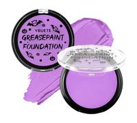 YBUETE Light Purple Cream Face Body Painting Foundation, Professional Waterproof Oil Based Light Purple Face Paint Halloween SFX Ursula Costume Cosplay Makeup Face Paint for Adult Costume Party