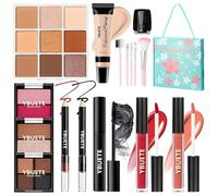 YBUETE Makeup Kit for Teens Girls Women, Travel Makeup Kit,Portable Makeup Present Set for Beginners & Professionals, Cosmetic Bundle Include Foundation Eyeshadow Palette Lipstick Eyeliner Mascara