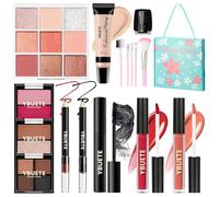 YBUETE Makeup Kit for Teens Girls Women, Travel Makeup Kit,Portable Makeup Present Set for Beginners & Professionals, Cosmetic Bundle Include Foundation Eyeshadow Palette Lipstick Eyeliner Mascara